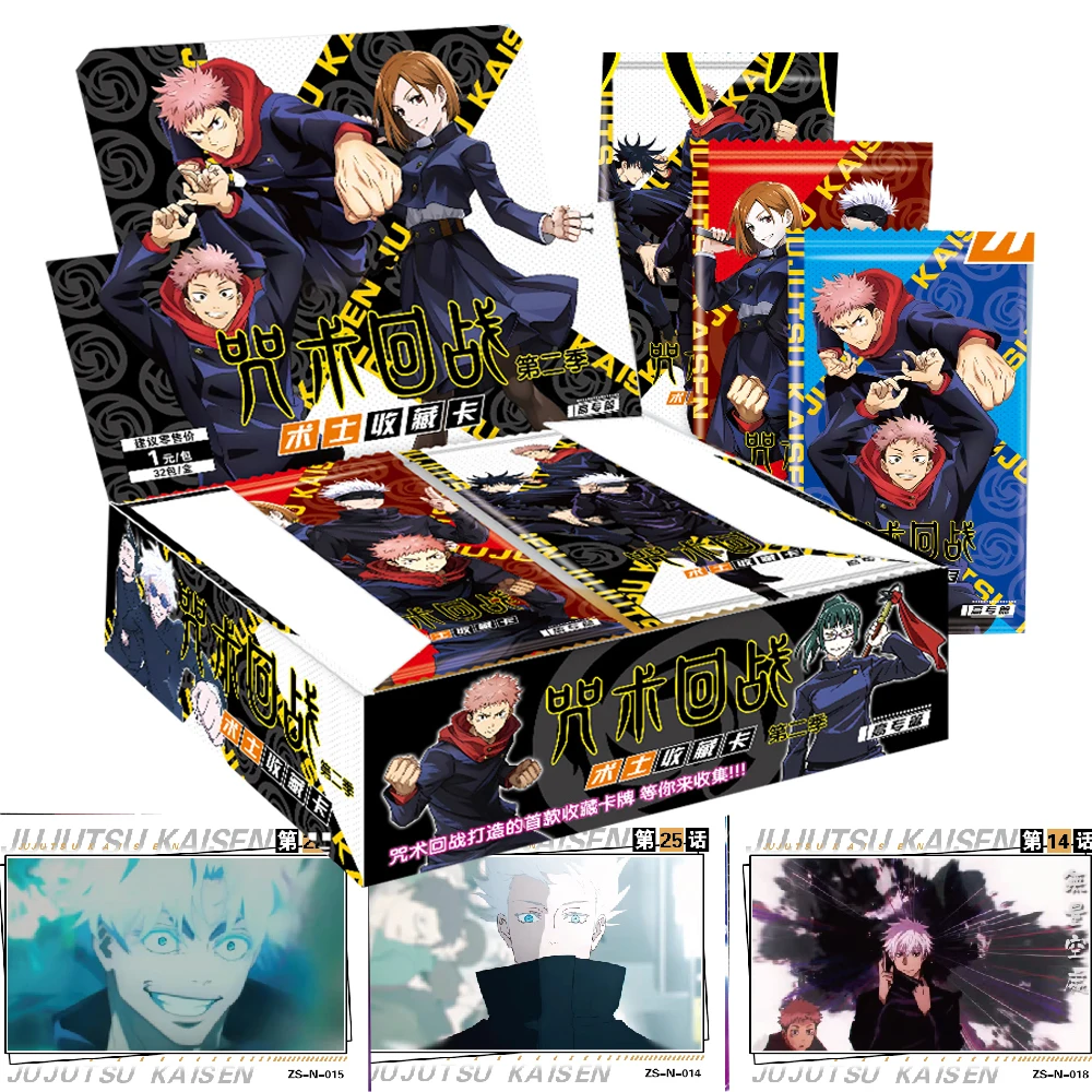 

Japanese Anime Jujutsu Kaisen Card Collection Booster Box Gojo Satoru Itadori Yuji Character Cards Doujin Toys And Hobbies Gift