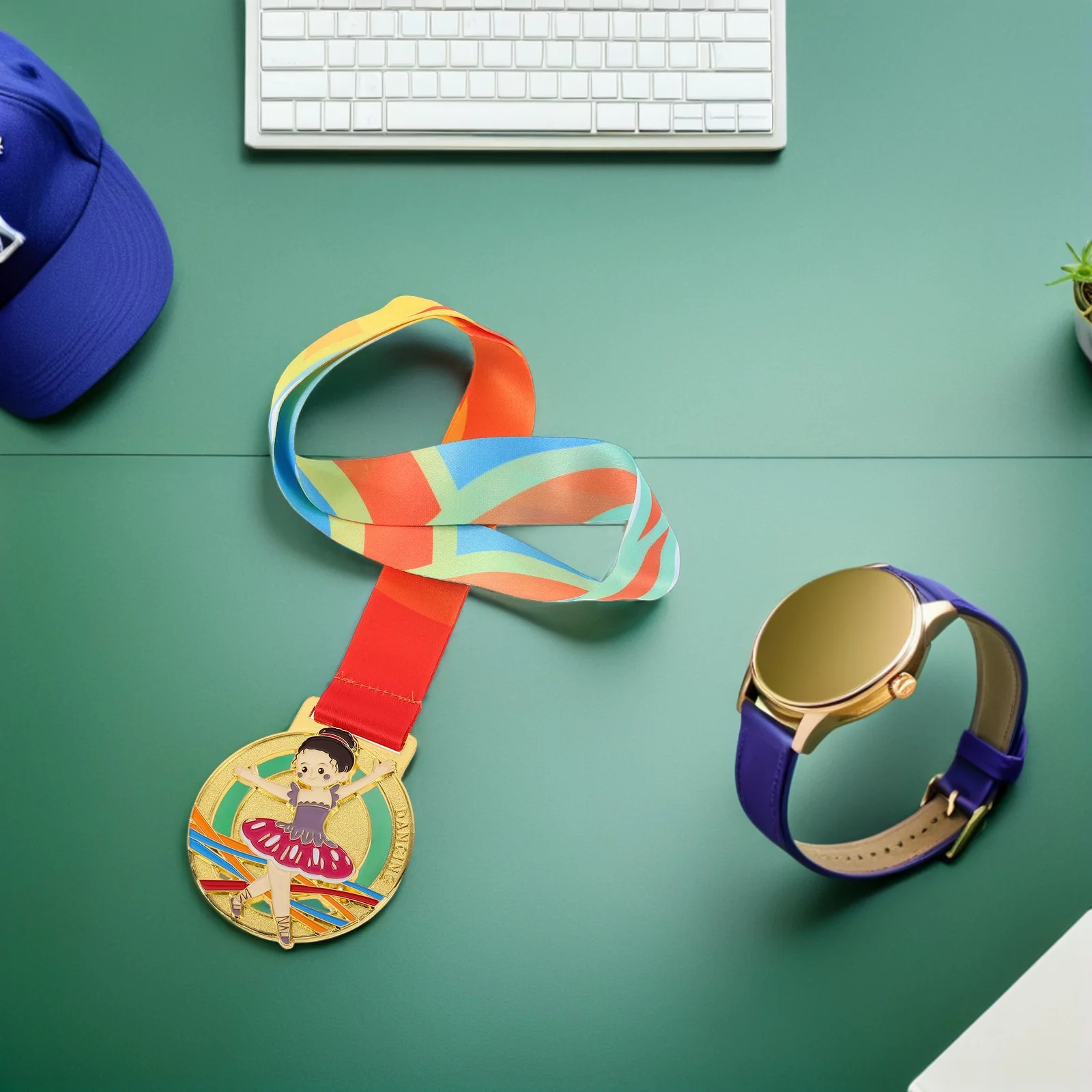 

Gold Dance Competition Medals for Lightweight Metal Awards for Ballet Performance Winner Recognition Ceremony