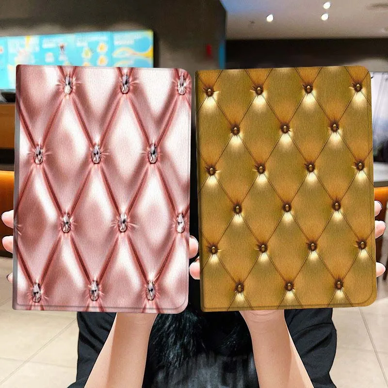 

Fashion Luxury Art Pattern Gift For iPad Pro Air Mini 2 3 4 5 6 7 6th 7th 10th 11th 10.2 9.7 10.5 11 Foldable Tablet Case