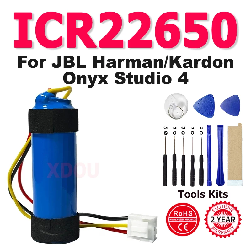

New Onyx Studio 4 Replacement Battery For JBL Harman/Kardon Onyx Studio 4 Bluetooth Speaker Batteries + Free Tools