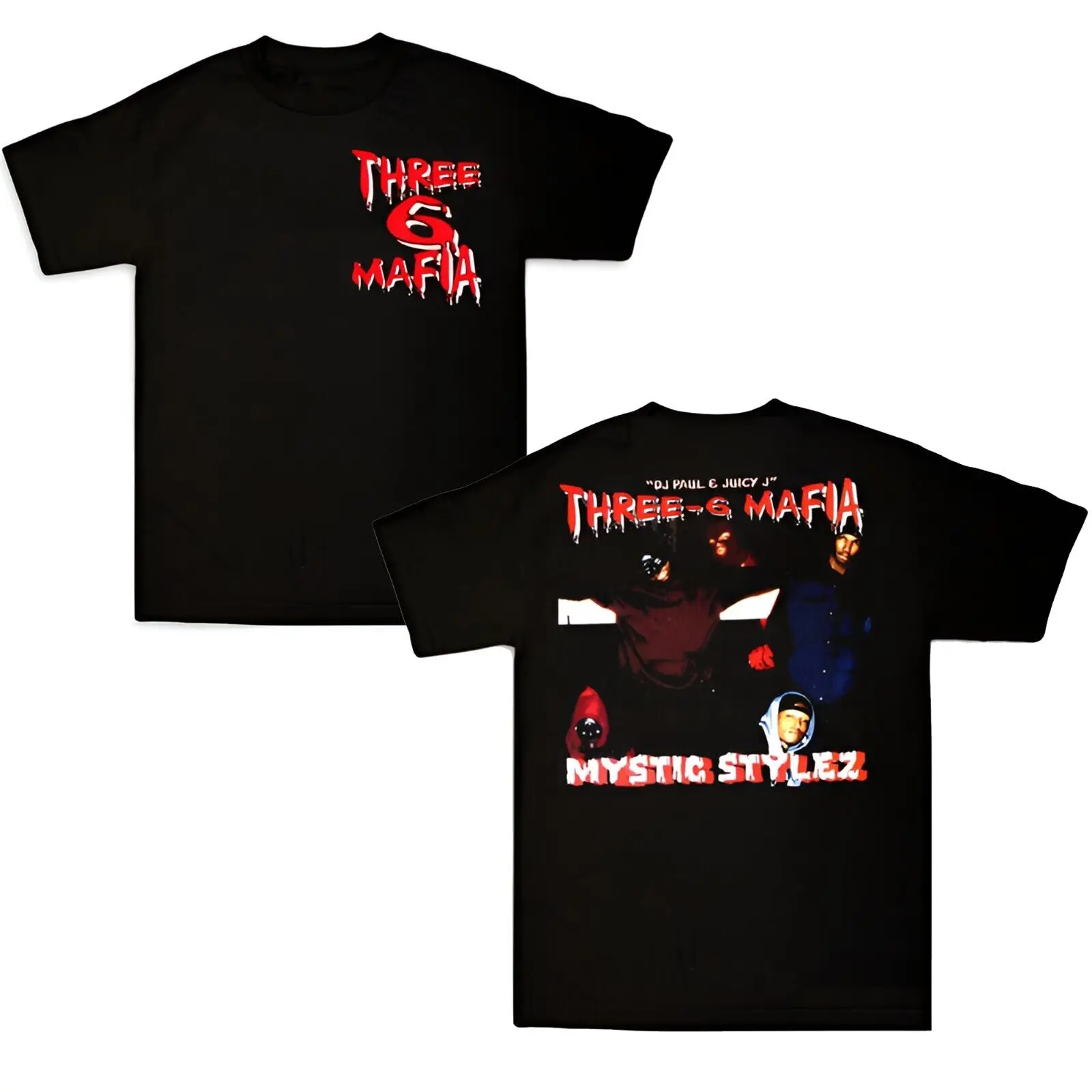 New Popular Three 6 Mafia Mystic Stylez Tour Shirt New Black S-234XL Shirt  PP83