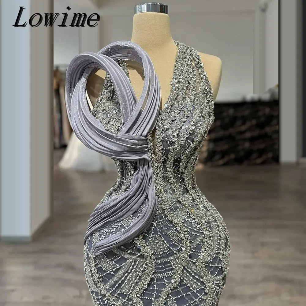 

Customized New 3D Design Prom Dresses Rhinestone Beading Women Evening Dresses Cocktail Party Gowns Haute Couture Lowime