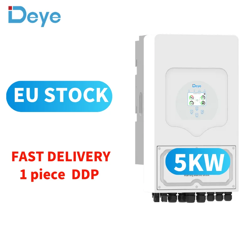 

EU Stock Single Ph se Deye Sun 5Kw Deye Inverter Sun-5K-SG03LP1-Eu 48V Sol r Hybrid Inverters 5KW