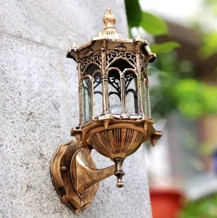 European garden villa courtyard Outdoor led wall lamp waterproof balcony outdoor wall hanging lamp