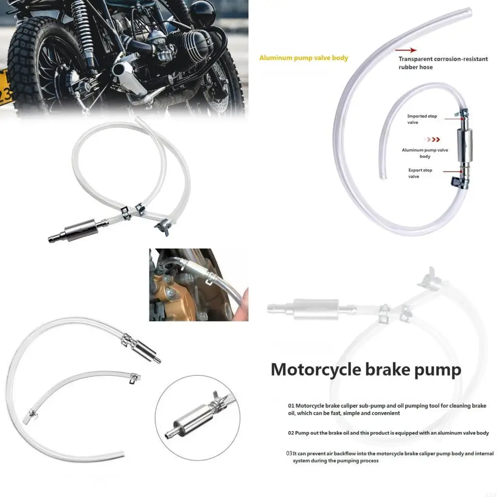 Car Motorcycle Brake Bleeding Oil Change Tool Bleeder Fluid Hose Tube X37F