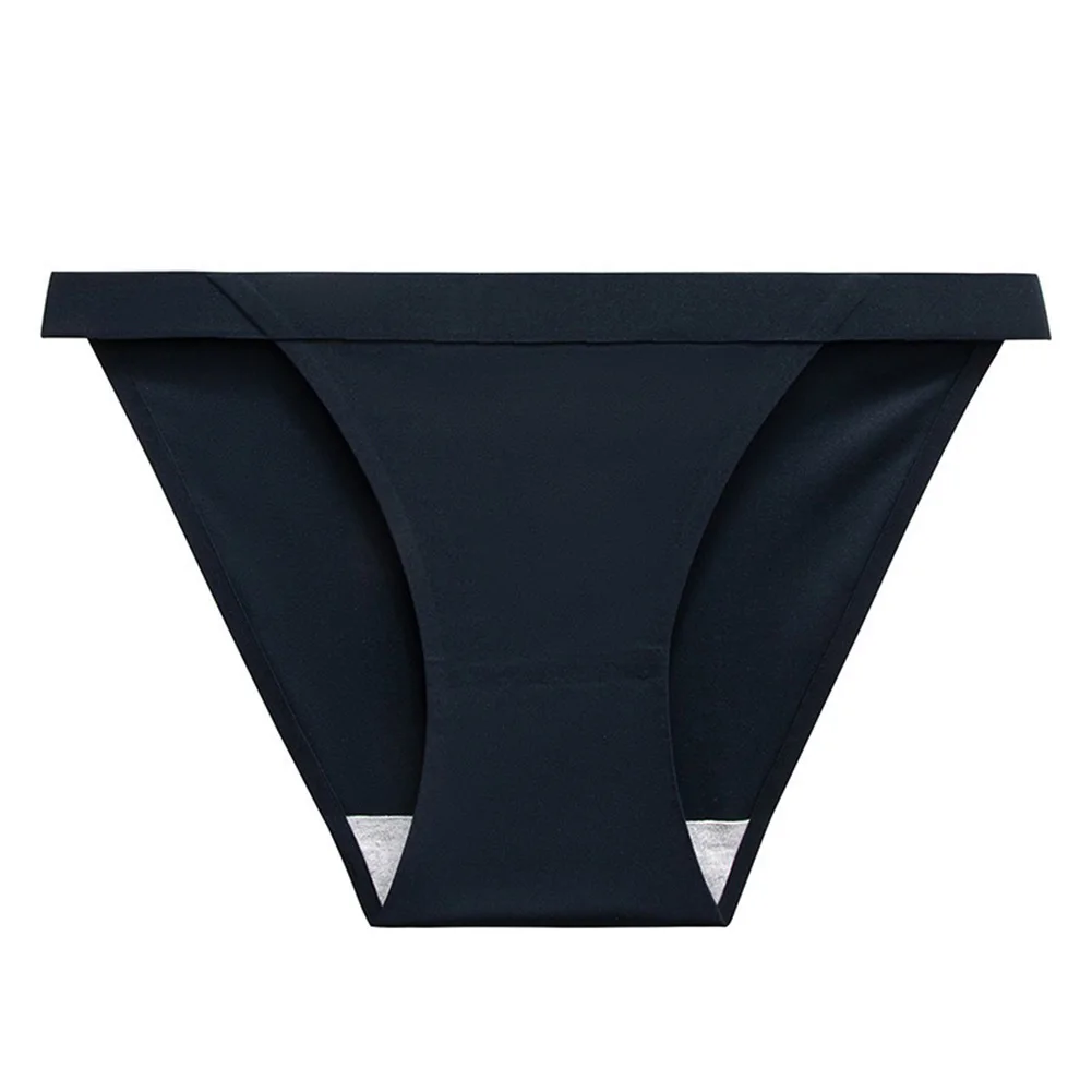 Low Waist Ice Silk Sexy Comfortable Breathable Cotton Triangle Panties Women