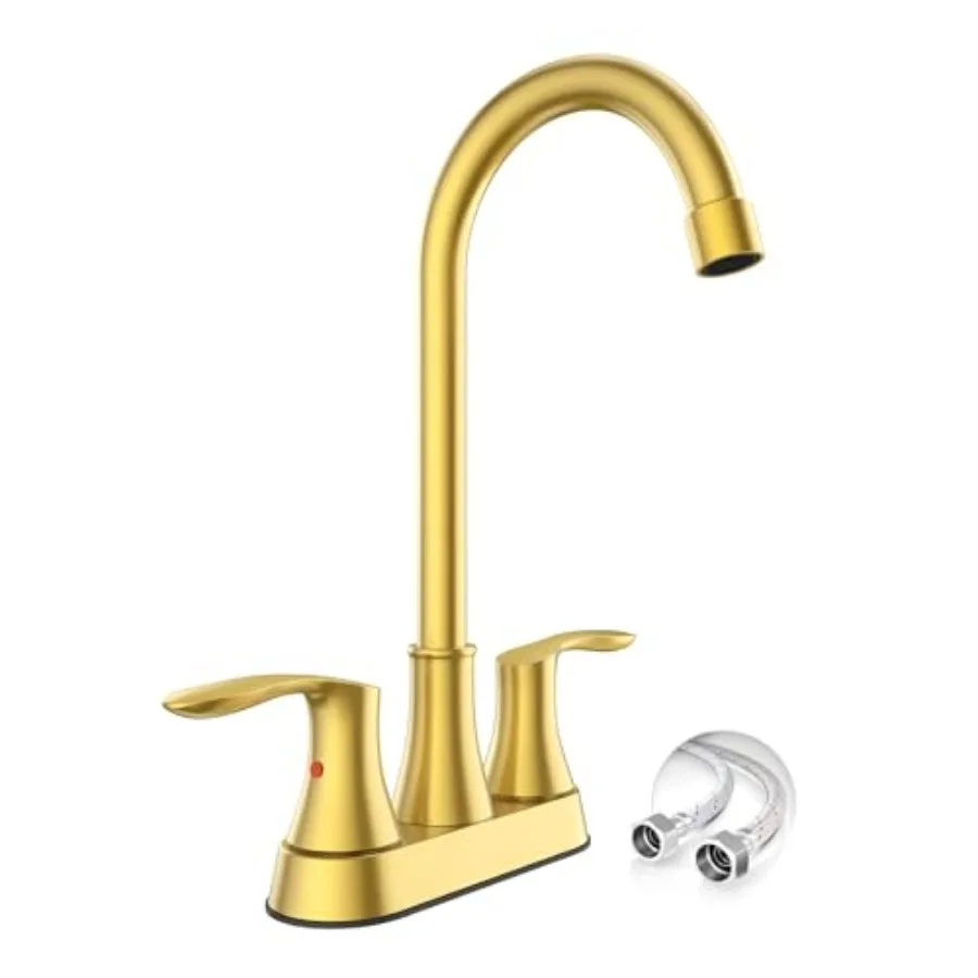 

Смеситель для раковины 4 дюйма, поворотный, для автодомов, с установкой на 2 или 3 отверстия, для ванной комнаты, с подключением к водопроводу, коммерческий, для прачечных, комплект