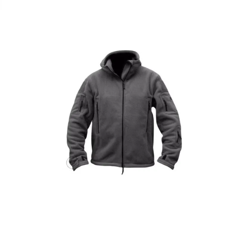 Men's Outdoor Warm Fleece Cold Jacket Thickened Hooded Jacket Men's Clothing