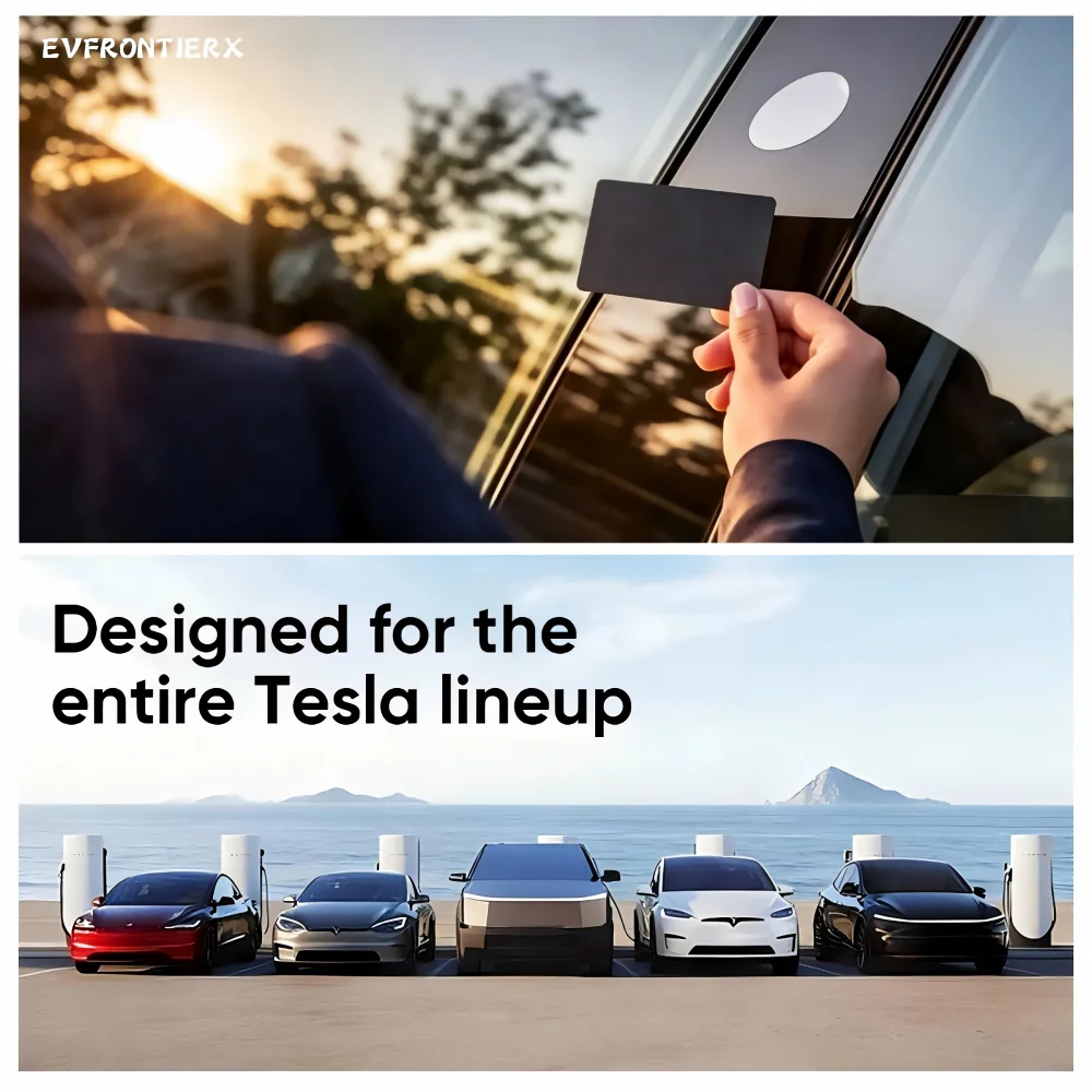 Key Card For Tesla Model 3/Y/Cybertruck & Model S/X 2021+ New Smart Original NFC Car Key Card Set P/N: 1131087-00-J 1131088-01-A