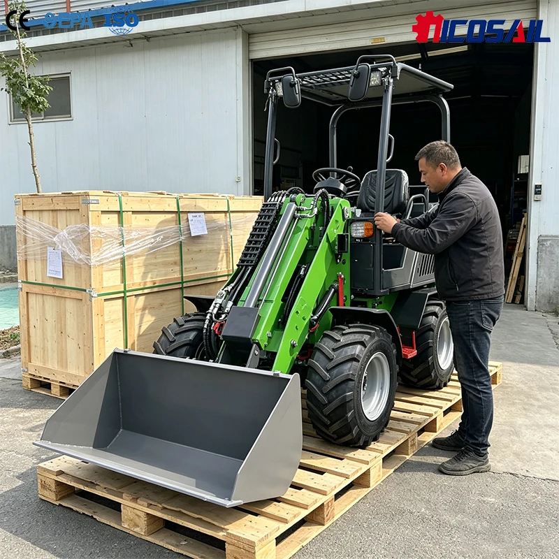 Electric Telescopic Loader Compact Wheel Loader Hydrostatic Mini Loader Custom CE for Agriculture Landscaping Construction