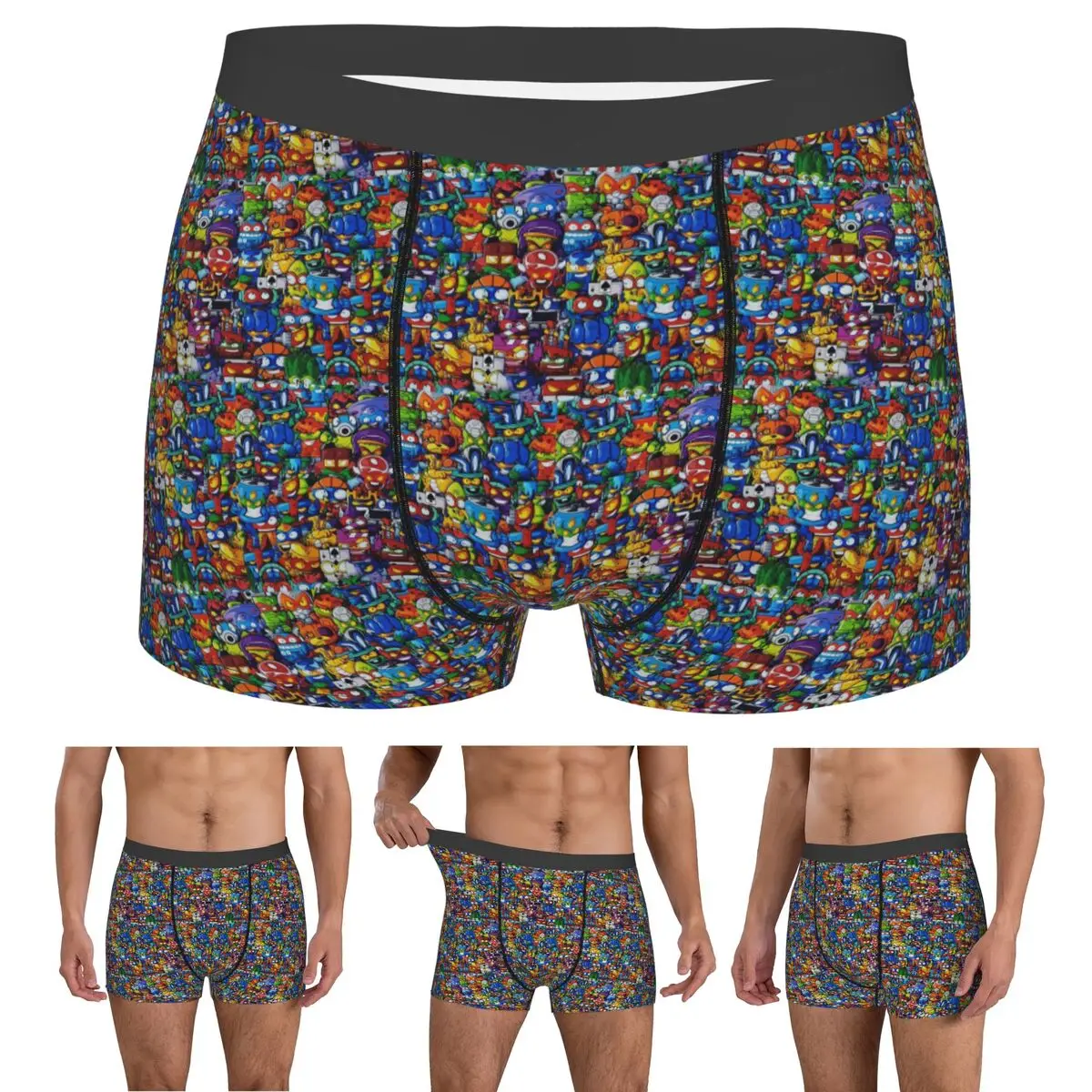Boxer Underpants Shorts New Super Zings Cartoon Game Superzings Panties Male Comfortable Underwear for Homme Man Boyfriend Gifts