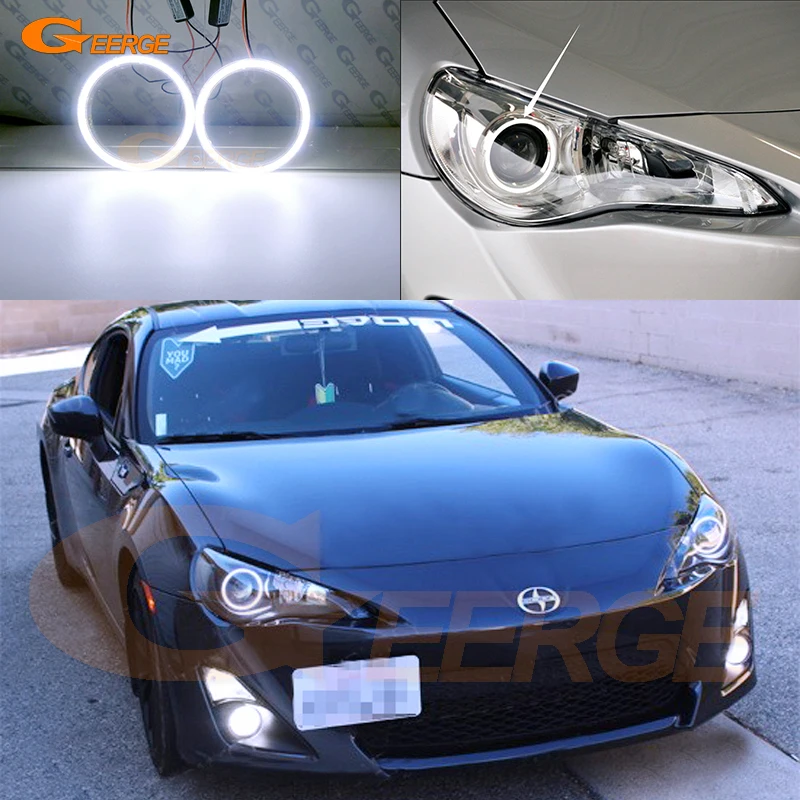 

For Subaru BRZ Toyota GT 86 GT-86 FT86 Scion FRS 2013 2014 2015 2016 DRL Ultra Bright COB Led Angel Eyes Kit Halo Rings