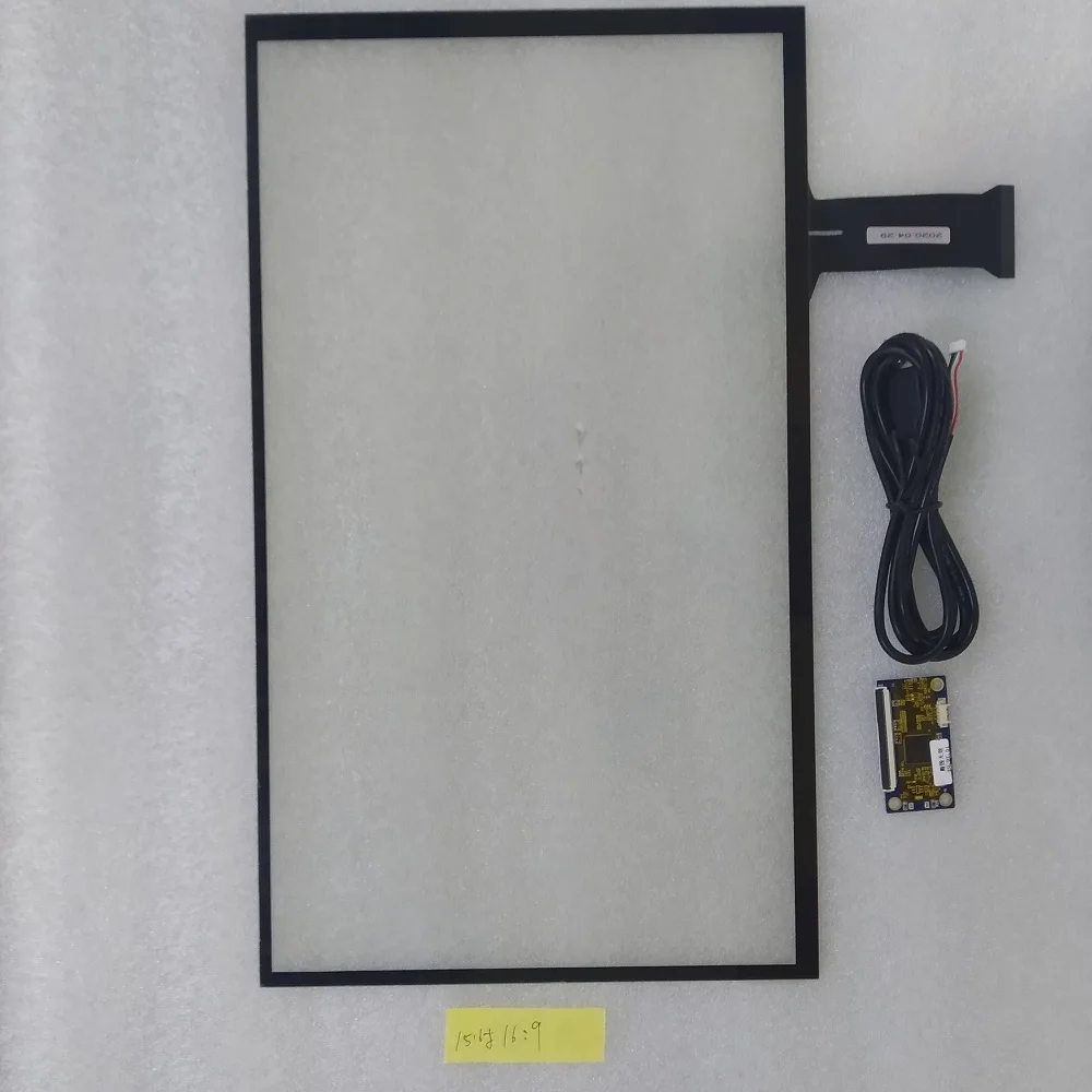 Tela de 15.6 "16:9 painel de toque tp para display lcd capacitivo universal com kit controlador diy