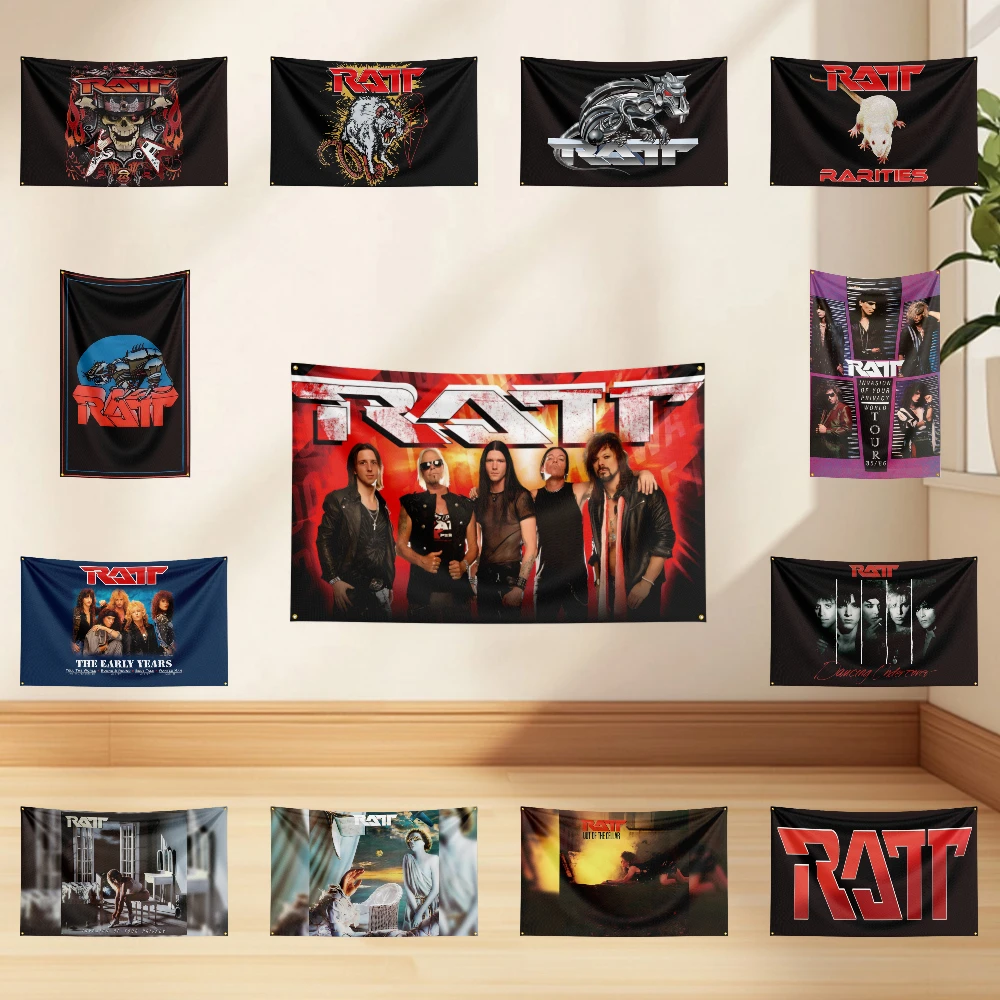 3x5ft R-RA-T-T Flag Professional Flag Polyester Digital Printing Flagge Banner For Decoration Garage Room Home