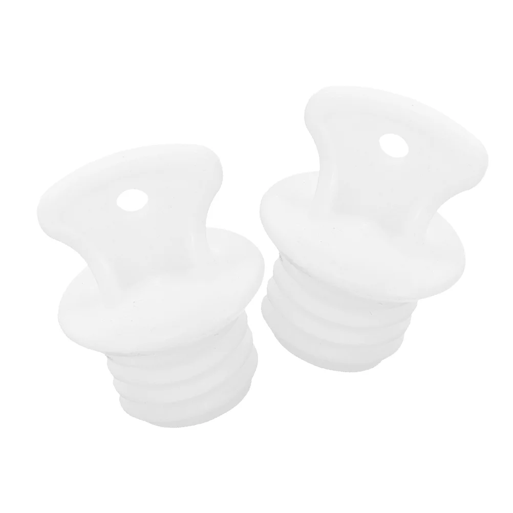 2 Pcs Stoppers Plugs Hot Water Bottle Lid Rubber Sealing Miss Small Caps for Bag