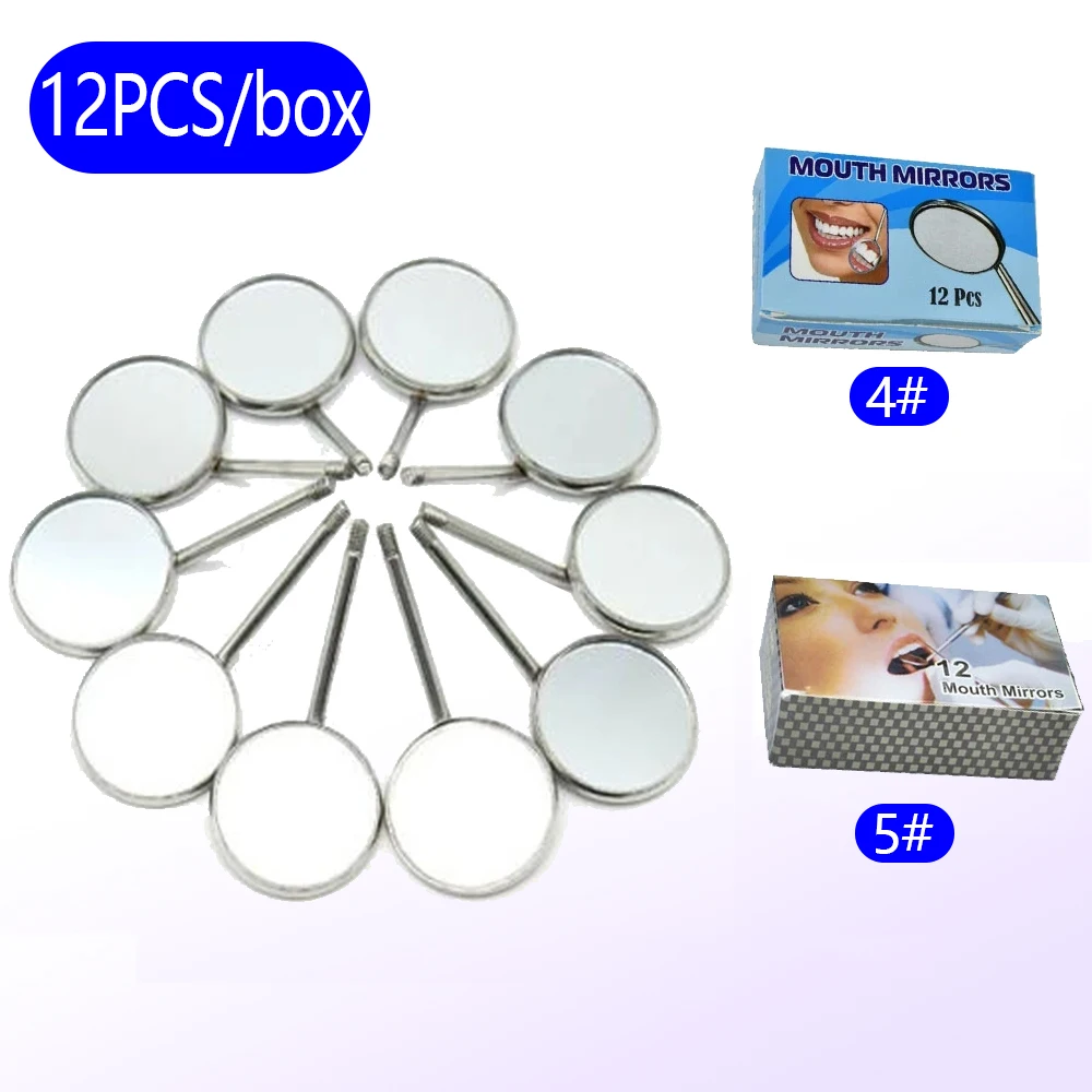 

Dental Mouth Mirror Stainless Steel Reflector Plain Surface Exam Oral Hygiene Dentist Instrument Teeth Odontologia Tools Set