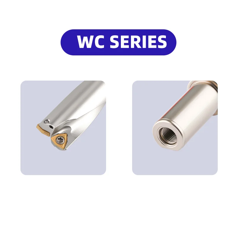 Imagen 5: Broca U WC para insertos WCMX WCMT 2D 3D 4D 5D, brocas WC indexables con refrigeración interna para tornos CNC