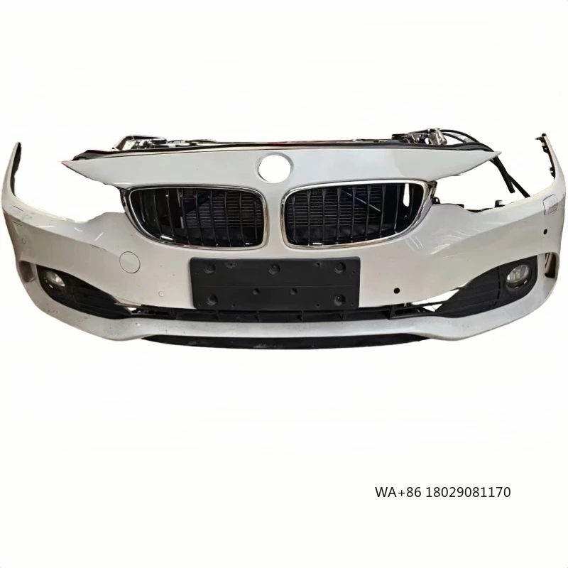 

Б/у передний бампер для 4-й серии GTF32F33F36, стальной материал с вырезами противотуманных фар для автоматического обновления