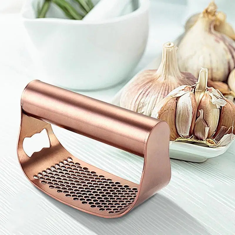 Stainless Steel Garlic Crusher Bottle Opener Press Chopper Garlic Chopper Easy Squeeze Garlic Chopper Tool For Garlic Nuts