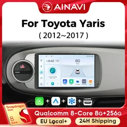 Ainavi Car Multimedia Player For Toyota Yaris 2012 2013 2014 2015 2016 2017 Wireless Carplay Android Auto 4G Wifi 2Din