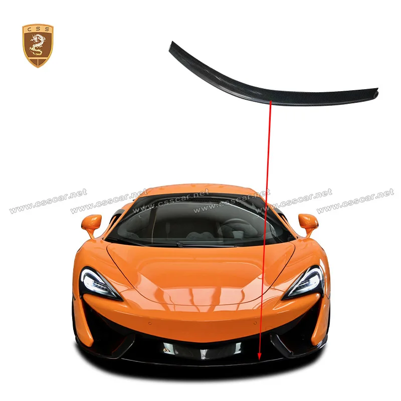 

Front Bumper Lip Spoiler For Mclaren 540/570S Nov Style Dry Carbon Fiber Look Front Bumper Lip Splitter Diffuser Guard Parts