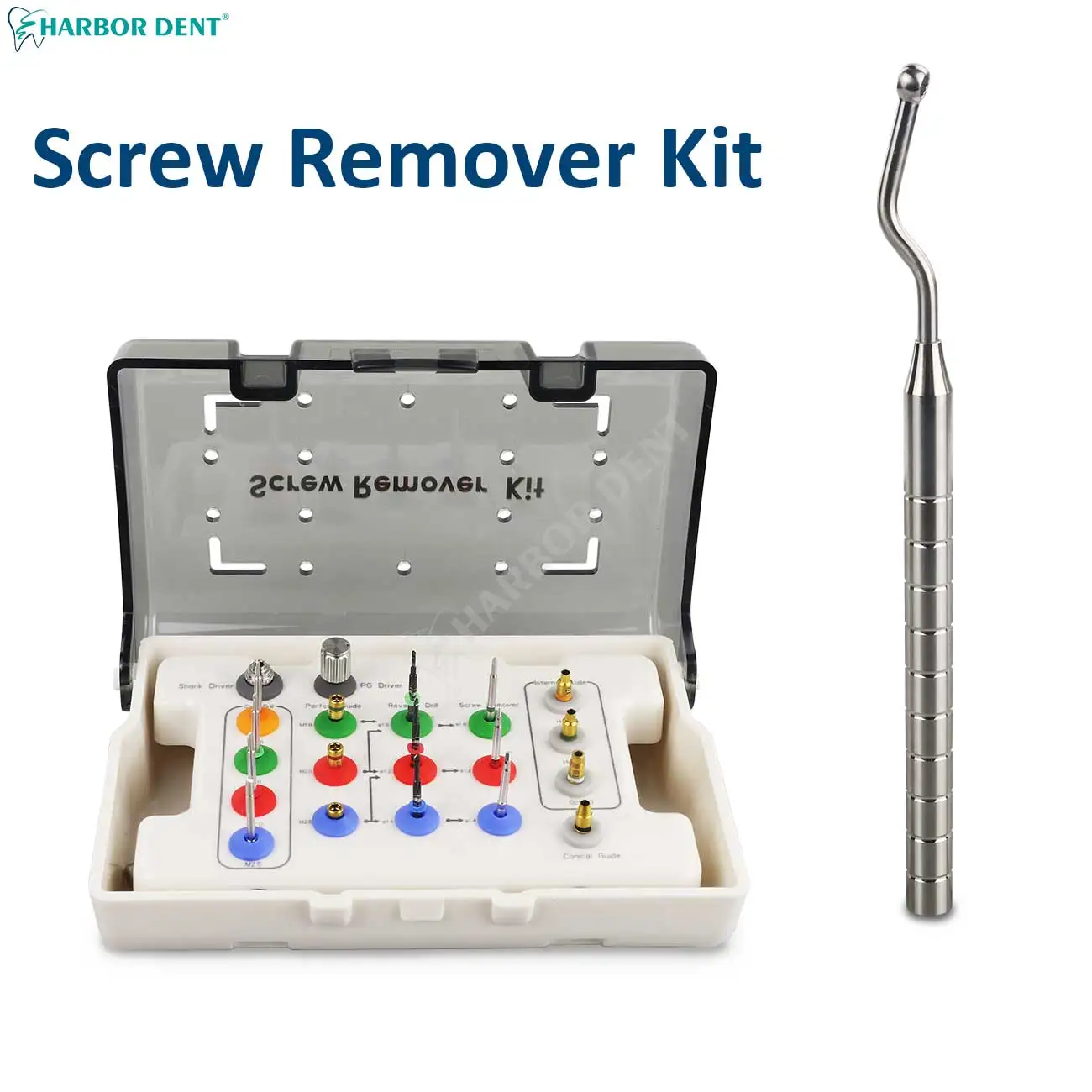 Dental Implant Tool Screw Remover Kit Drill Guide Extraction Sit Broken Fixture Surgical Instrument Dentistry Tools