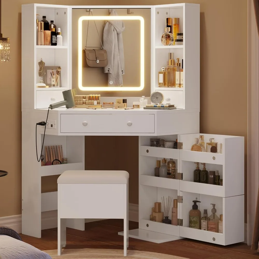 Vanity Desk With Mi… - image