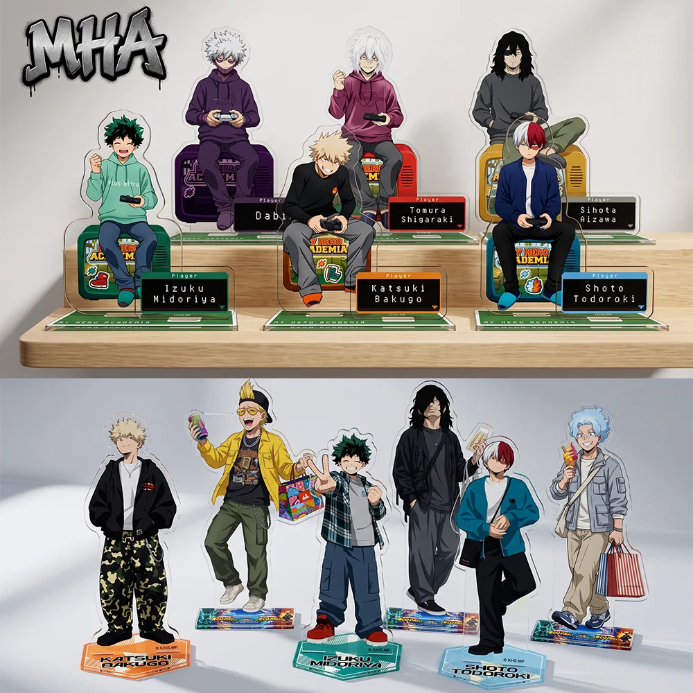 Anime My Hero Academia Izuku Katsuki Shota DABI Win the Game Battle 10&15CM Acrylic Stand Keychain Anime Stand Tabletop Ornament
