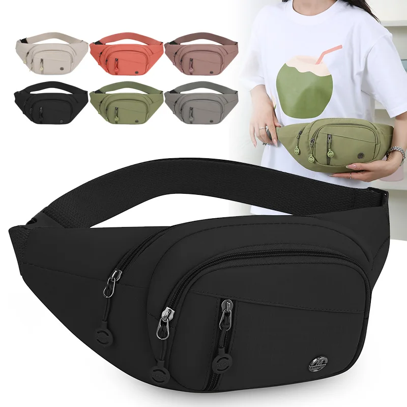 Multi-Pocket Convertible Fanny Pack – Women's Waist Bag with Chest Strap, Fits Phone, Passport & Essentials
