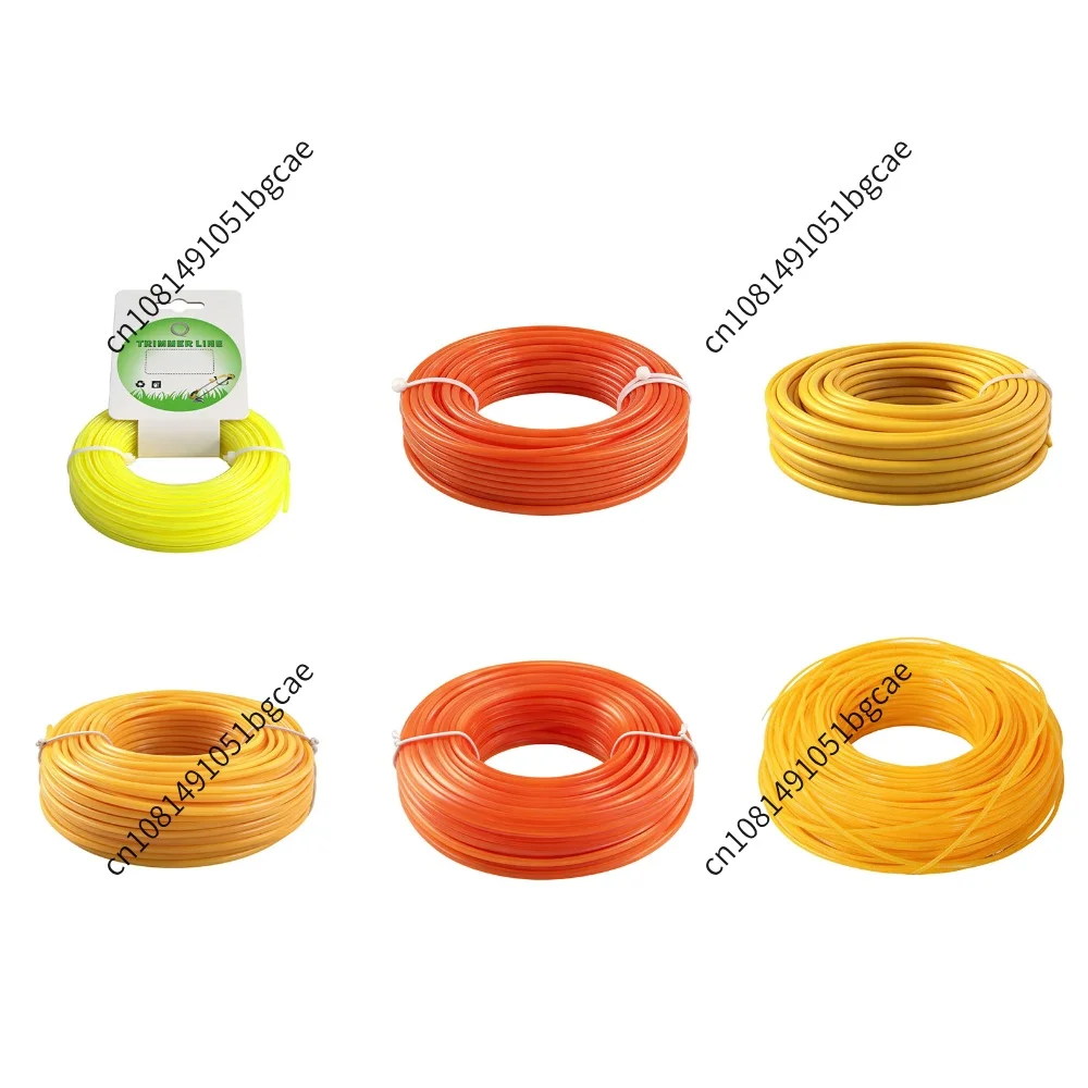 Grass String Trimmer Line Wear Resistant Nylon Trimmer Line Replacement W-eed Eater Strimmer Line for Most Gas/Electric Trimming