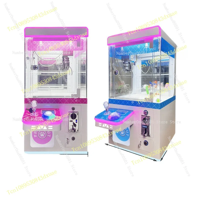 Mini Claw Machine with Coin Operated Mode Transparent Grabber for Home Business  Gift Game