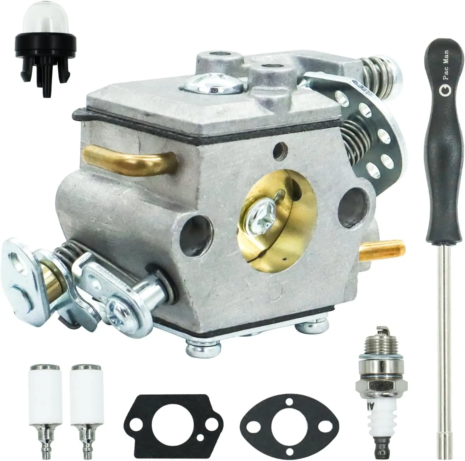Carburetor Compatible with Ryobi RY3818 38cc 2 Cycle Gas Chainsaw Repalce Part 308054203 Kit