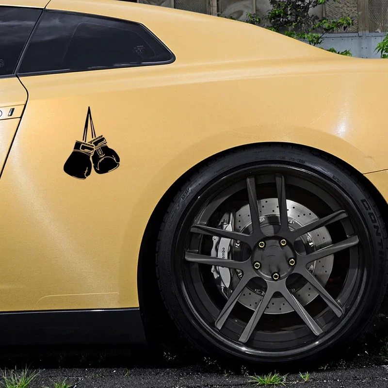 Boxer glove design, car window bumper, motorcycle helmet accessories, decorative vinyl car scratch resistant stickers