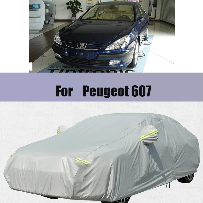 

Outdoor Car Cover Waterproof Sun Shade Rain Snow Resistant Auto Cover Dust Proof Four Season Universal For Peugeot 607 Sedan