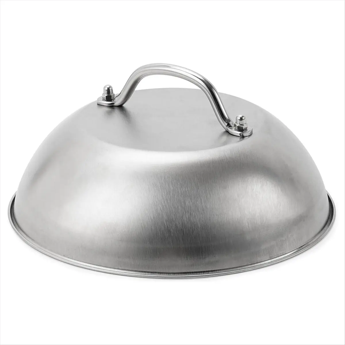 HITL Griddle Accessories Heavy Duty 9in Wide Smashed Burger Melting Cheese Dome Cover Stainless Steel Basting Steaming Cover