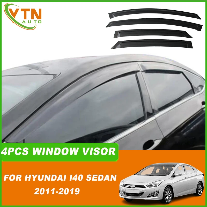 For Hyundai I40 Sedan 2011 2012 2013 2014 2015 2016 2017 2018 2019 Window Visor Weather Shield Sun Rain Guard Deflectors