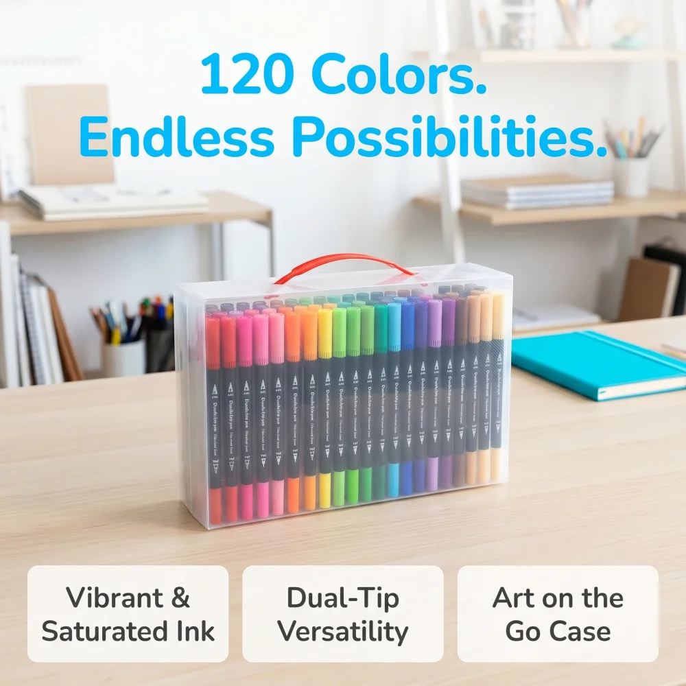 12-120 Farben Doppelspitzen-Ma – Copic Marker Sketch Bewertung und Preis