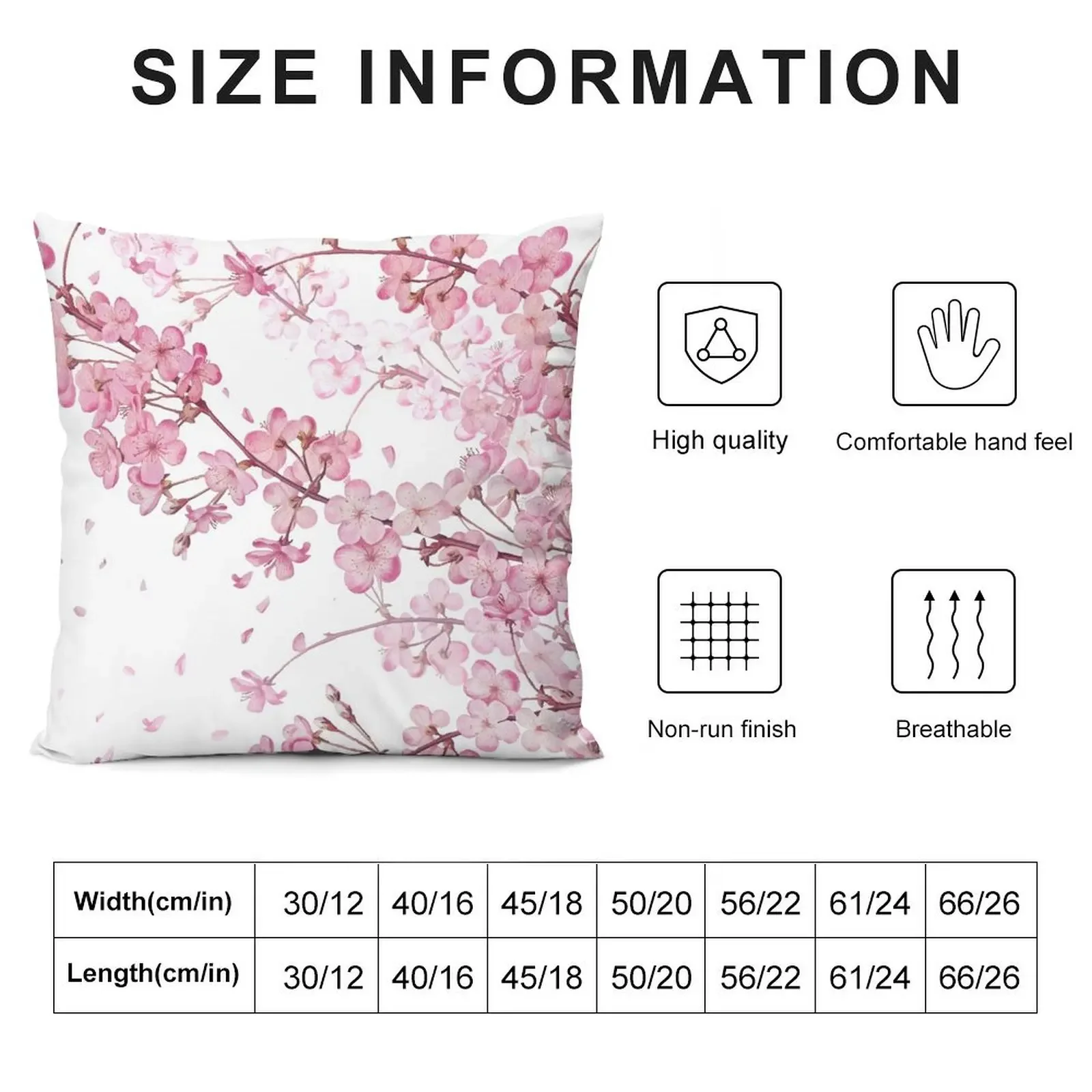 Sakura Cherry Blossom Throw Pillow Decorative pillowcase Christmas Covers For Cushions Ornamental Pillow pillow