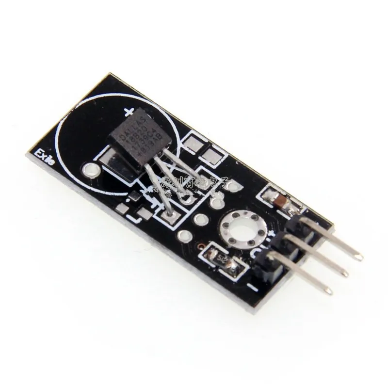 DS18B20 โมดูลรถบัสดิจิตอล 18B20 เซ็นเซอร์อุณหภูมิอิเล็กทรอนิกส์ Building Block นําเข้าชิป