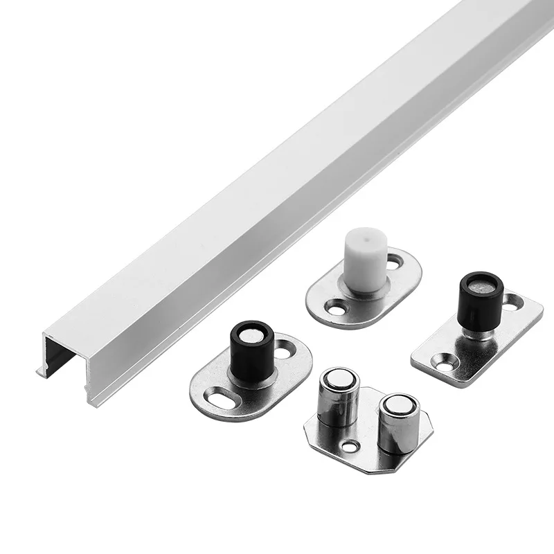 Hanging wheel stabilizer for wooden sliding door, lower guide wheel limiter for invisible sliding track