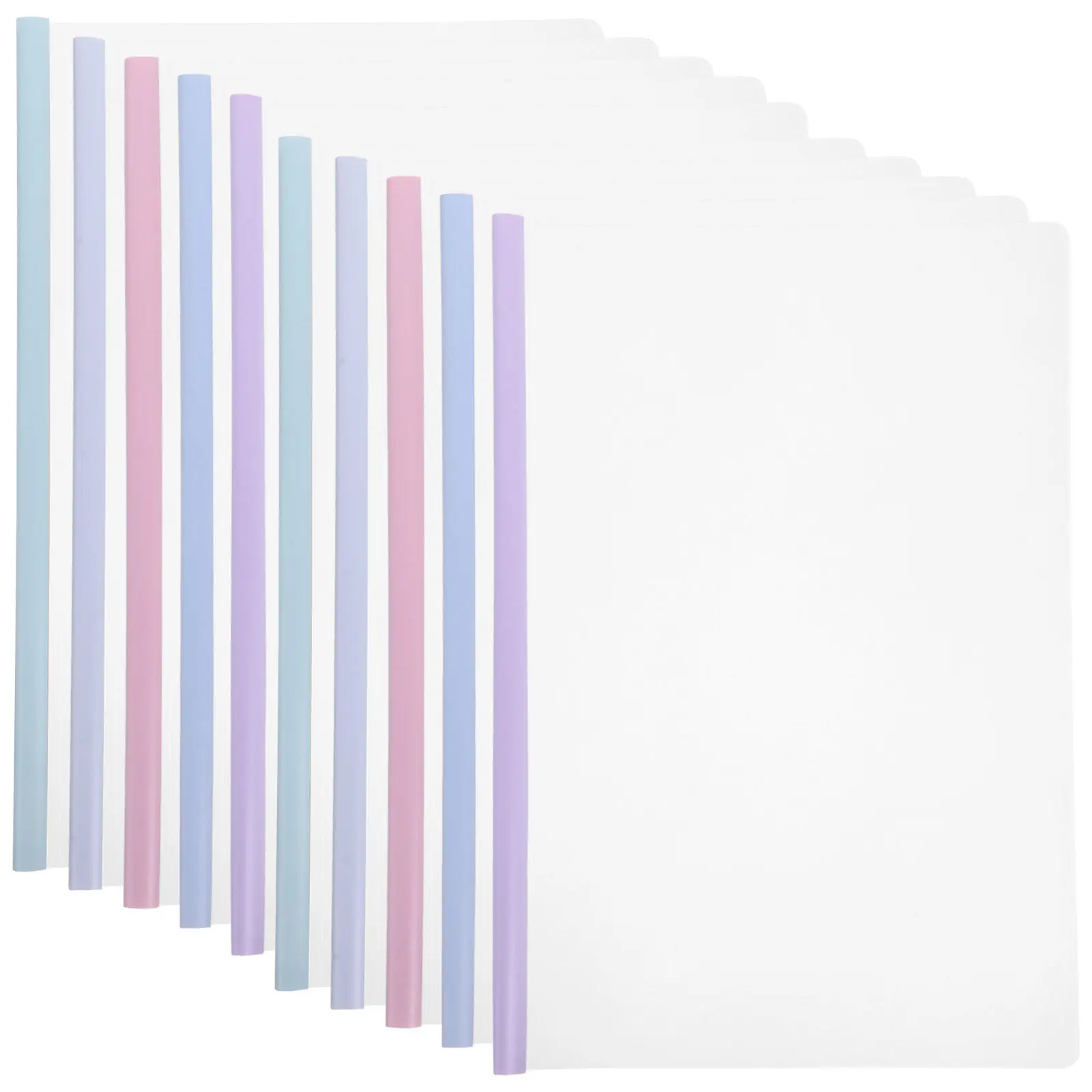 

10 шт. прочных пластиковых папок-слайдеров для документов формата А4, водонепроницаемые папки для документов с зажимами для офиса