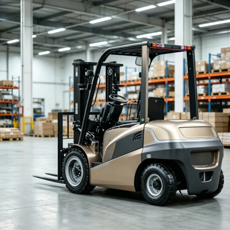 Dual Stable Front Wheel Design 2 Ton 3 Wheel Electric Forklift Secure Reliable Heavy Pallet Lifting Equipment