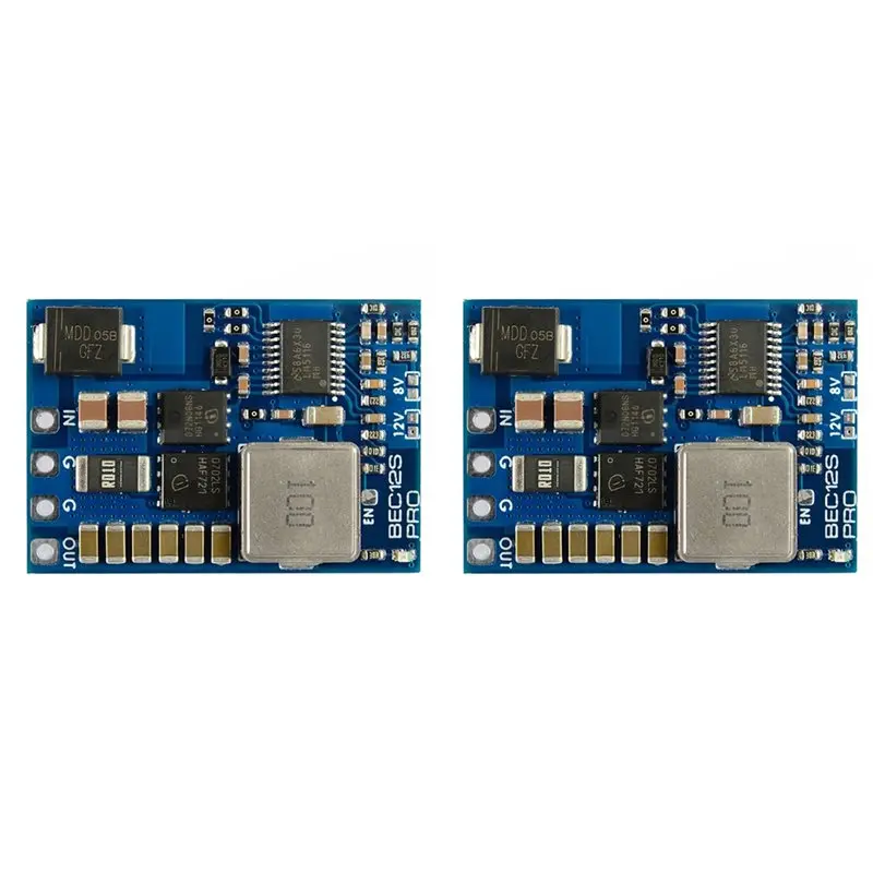 2X For MATEK BEC12S-PRO Module 9-55V To 5V/8V/12V-5A Overcurrent Protection Self-Recovery For RC Airplane FPV