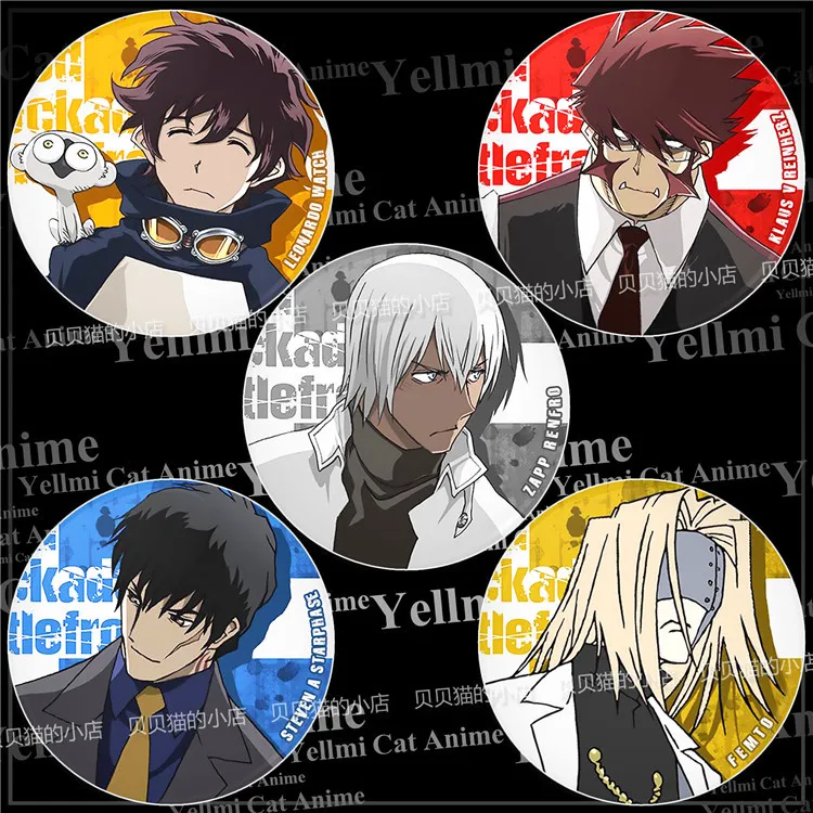 Blood Blockade Battlefront Klaus V Reinherz 58mm  pins anime badges