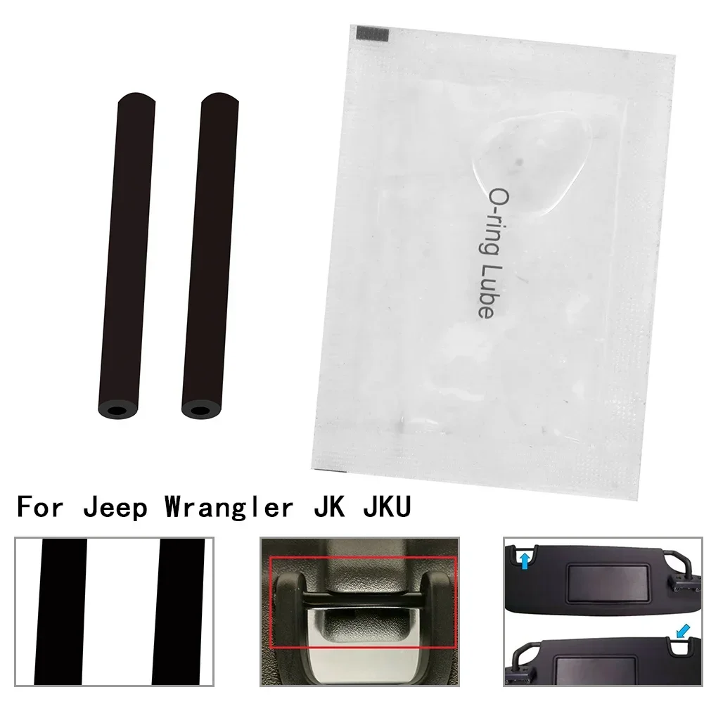 1Pc Car Sun Visor Repair Kit Left And Right Sun Visor Black For Jeep Fits For Wrangler JK Rubber SunVisor Repairing Tools
