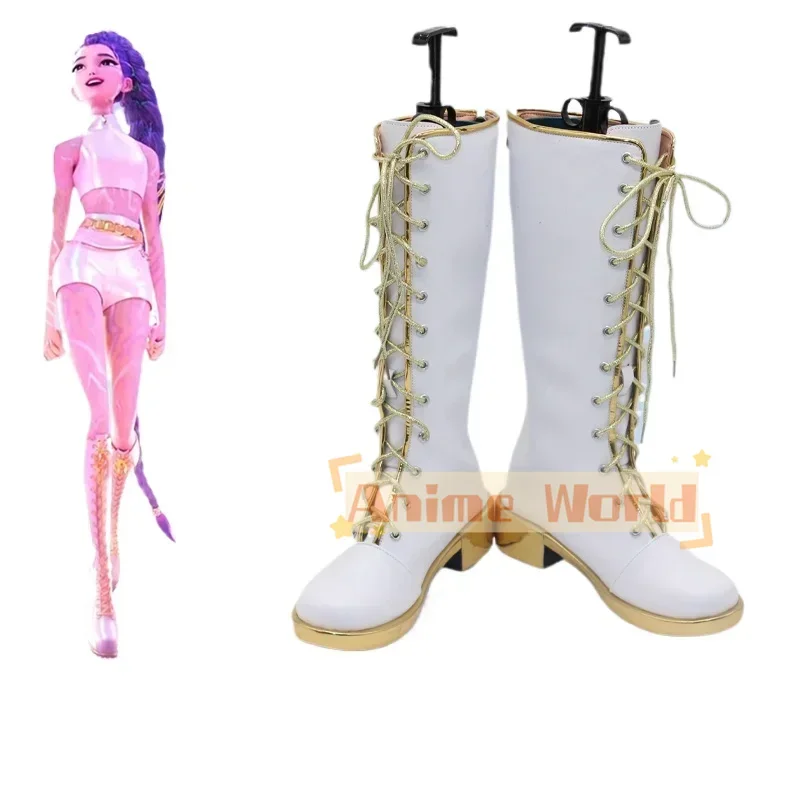 Crianças adultos meninos meninas crianças kpop huntr/x rumi cosplay botas sapatos botas femininas meninas festa de halloween role play plataforma
