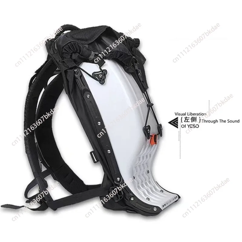 Motorcycle Backpack for Riders, Waterproof Reflective Hard Shell Helmet Bag, Moto Sports Durable Riding Backpack