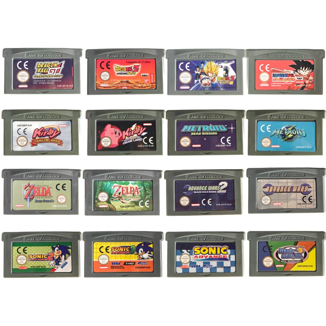 Gaming Console Old School - 16 rodzajów kartridży do GBA: Dragon