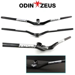 OdinZeus OFFICIAL MTB Bicycle Riser One-shaped Integrated Handlebar MTB Bike Parts 80/90/100mm*700/720mm Multifuntional Mount