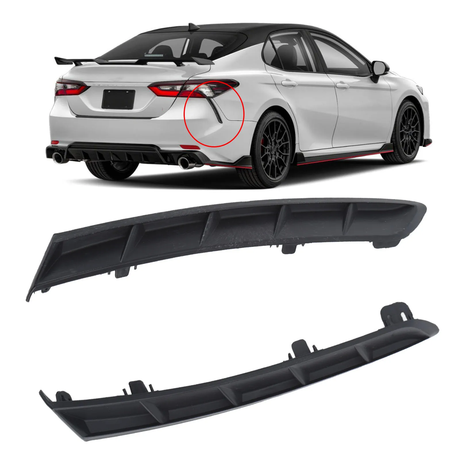 

Left And Right Rear Bumper Extension Trim 5216506030 For Camry 2018 to 2022 5216606030 Rear Bumper Extension Trim Molding